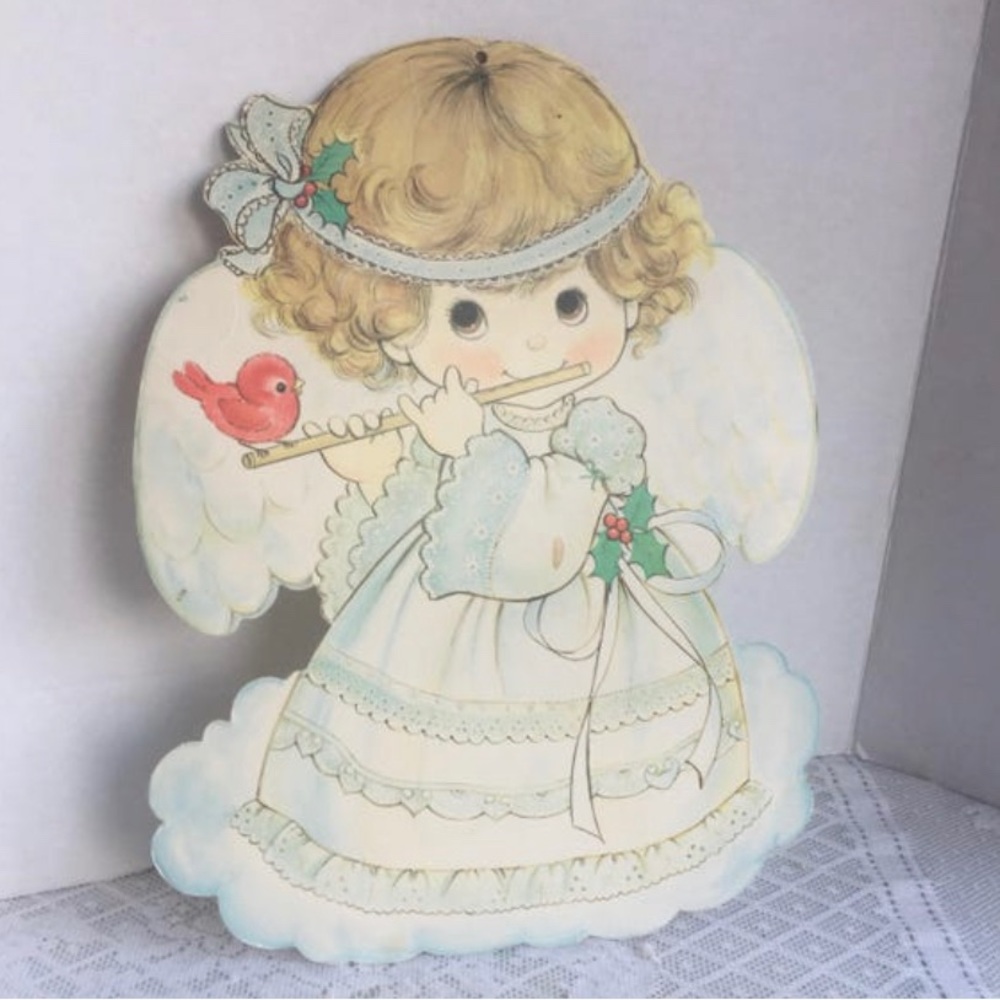Vintage Die Cut Christmas Angel